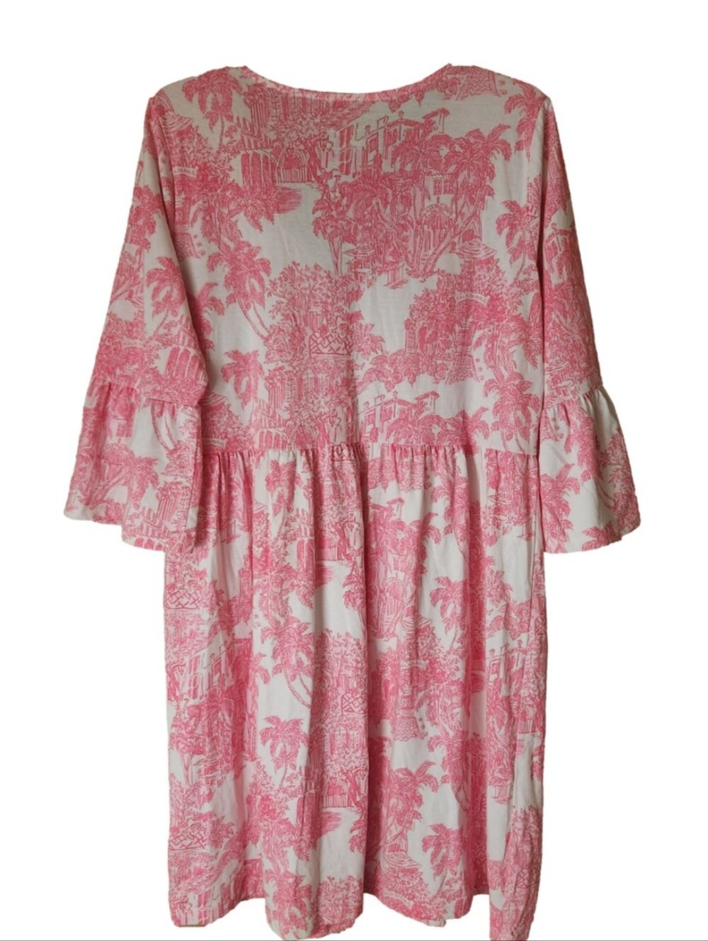 Lilly Pulitzer Jannie V-Neck Pima Cotton Dress Size Large Nwt - Picture 6 of 11